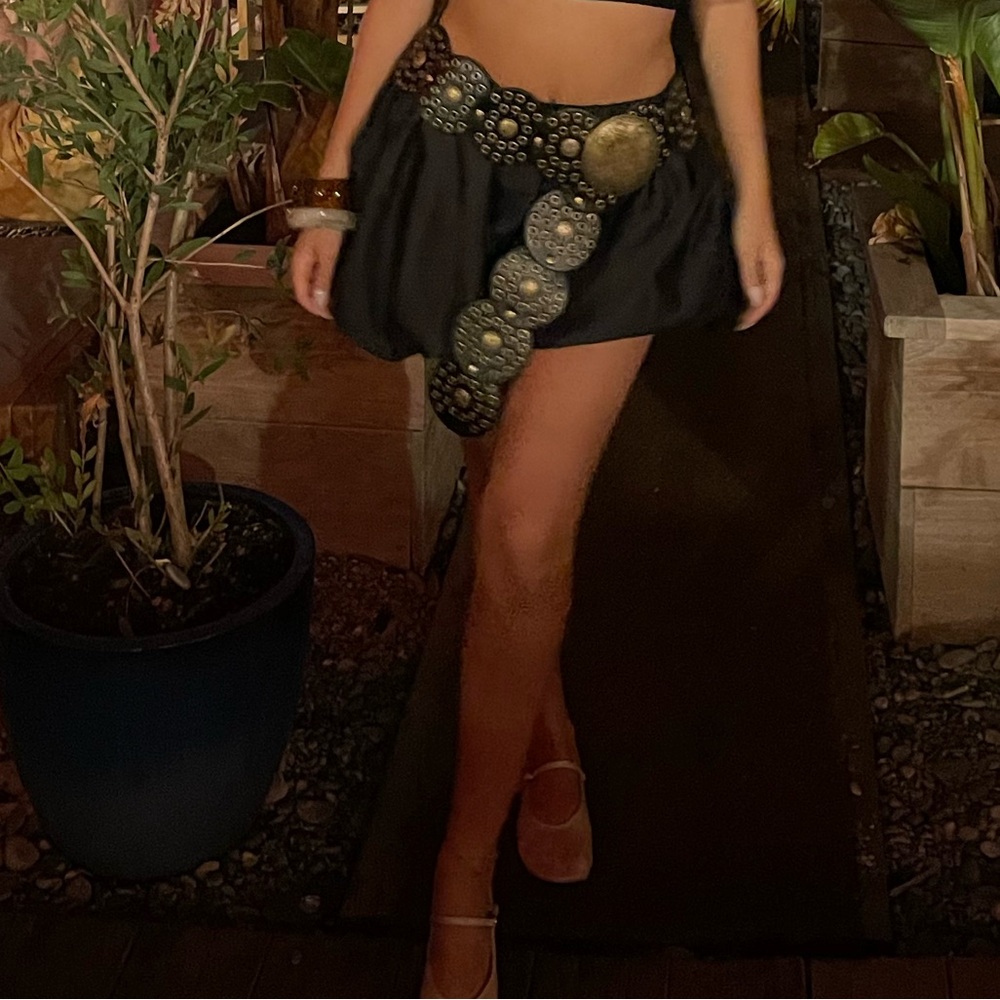 Black bubble skirt